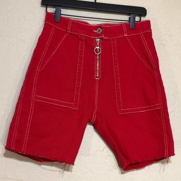 Fashion Nova Pants - Fashion Nova Womens Shorts 3 Red Zipper